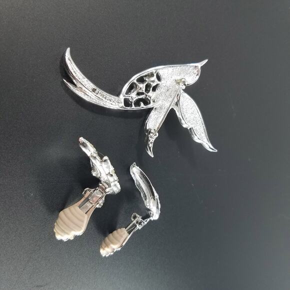 Vintage Sarah Coventry Bird of Paradise Brooch Earrings Set, 1960s - Picture 7 of 10